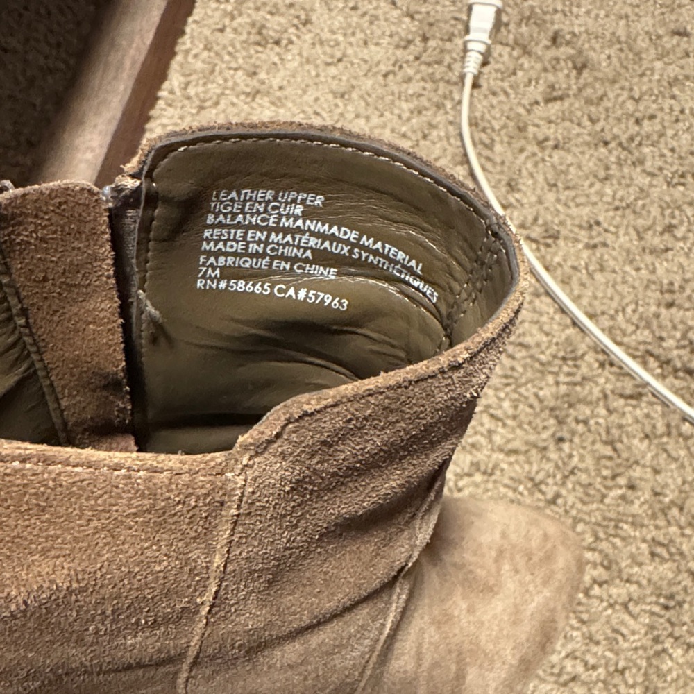 TREASURE&BOND Tan Suede Ankle Boots - Picture 6 of 6